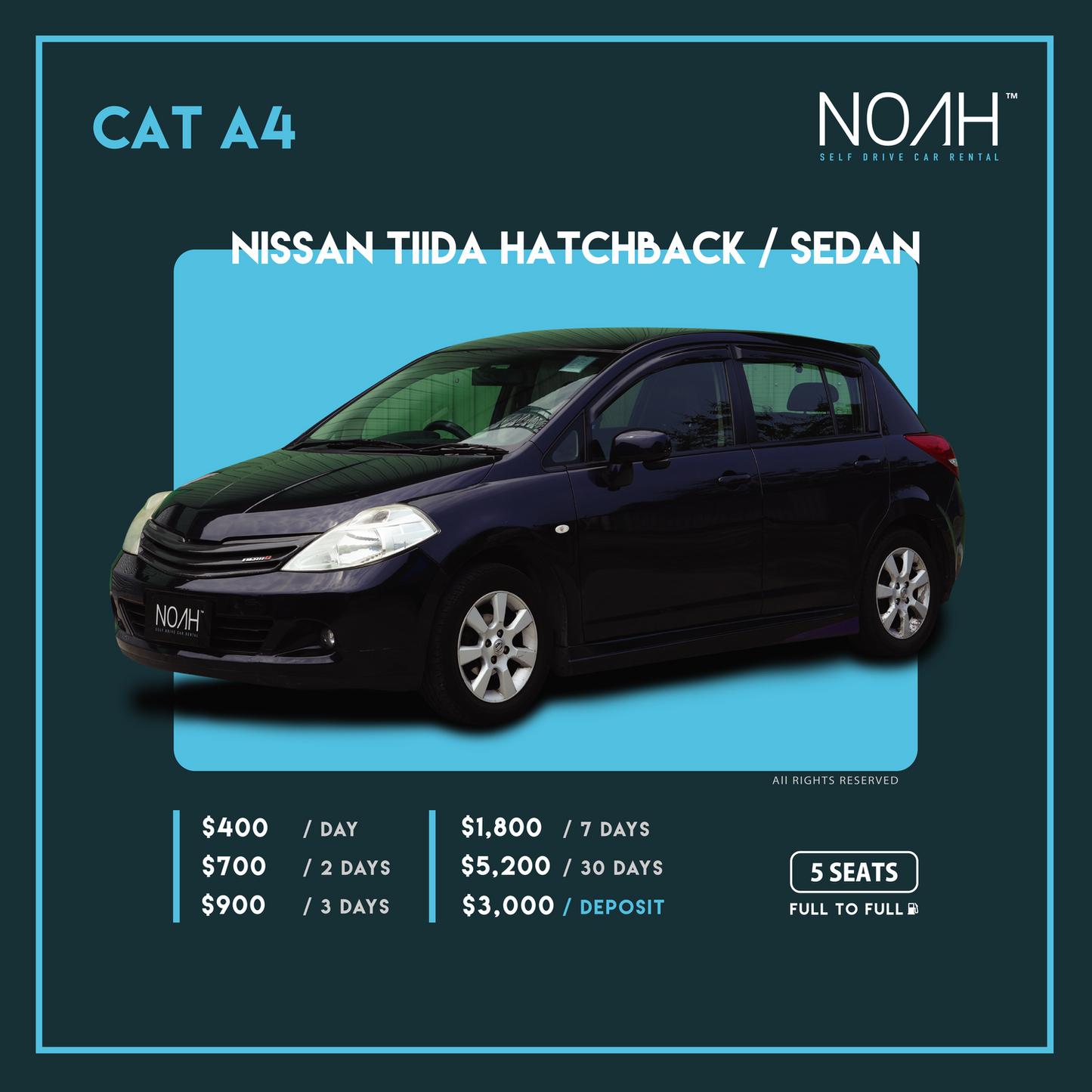 NISSAN TIIDA HATCHBACK / SEDAN (A4)